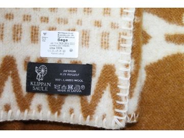 Дизайнерское шерстяное одеяло &quot;Обезьянки браун&quot;